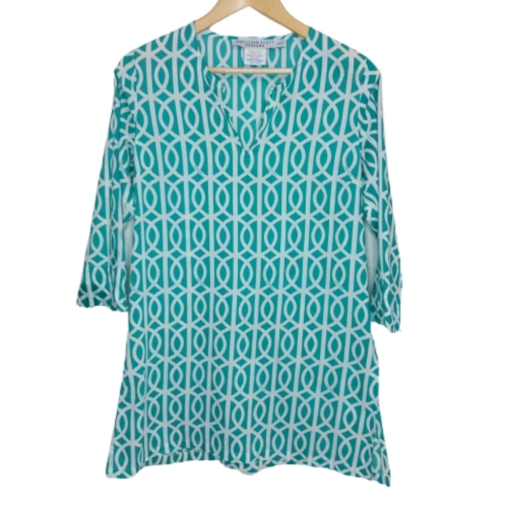 Gretchen Scott Beach  Vacation Cover Up/ Tunic Top Small